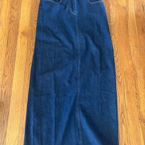 Vici Dark Blue Denim Skirt